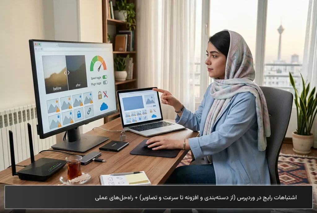 اشتباهات رایج در وردپرس